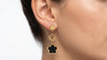 Pendientes de Botón Florales