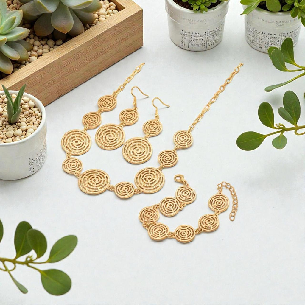 Set de Joyería Dorada