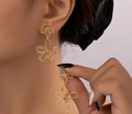 Pendientes Flor Dorada