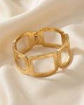 Pulsera Geométrica Dorado