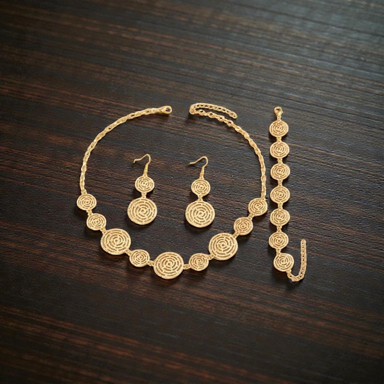 Set de Joyería Dorada