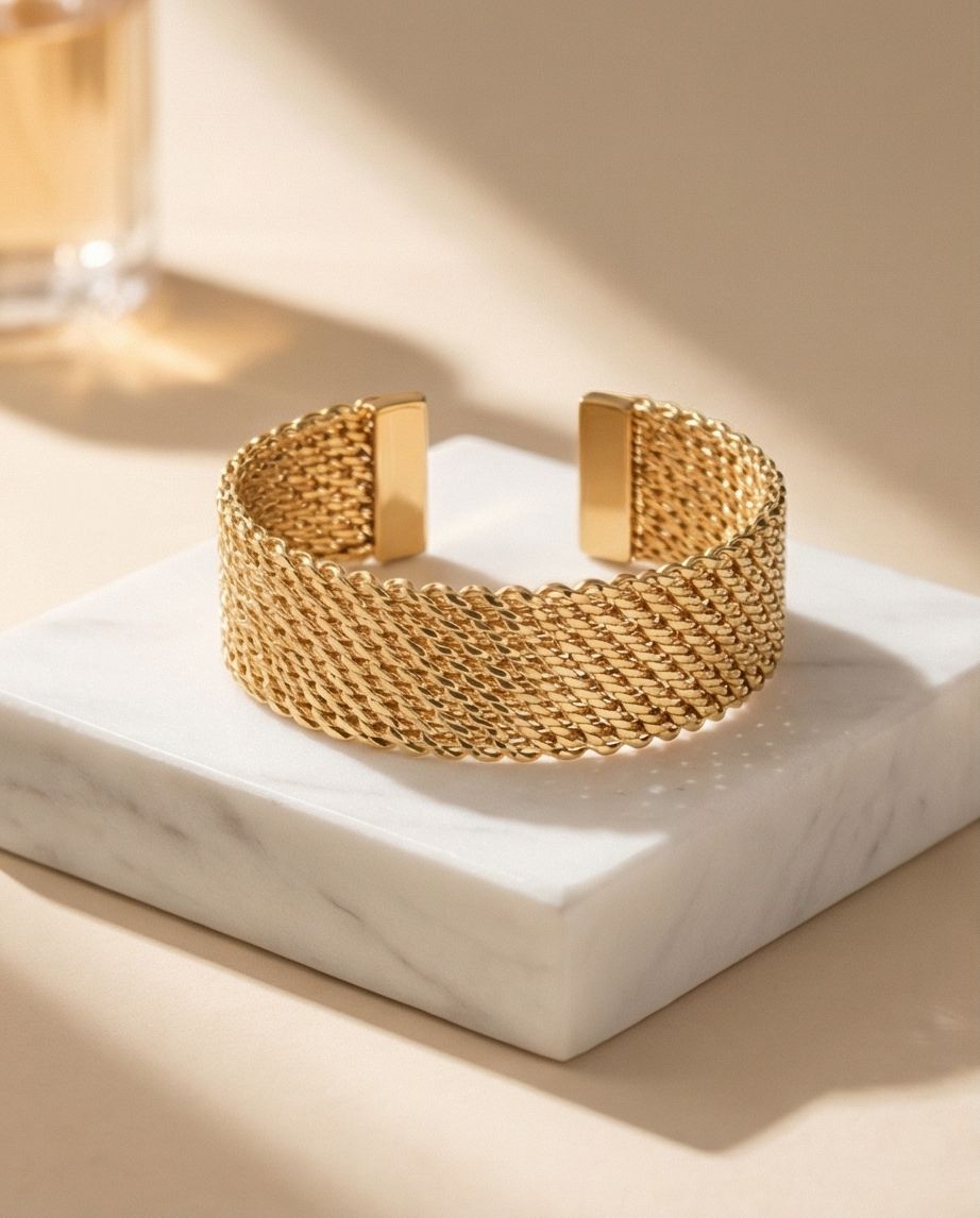 Pulsera de Malla Dorada