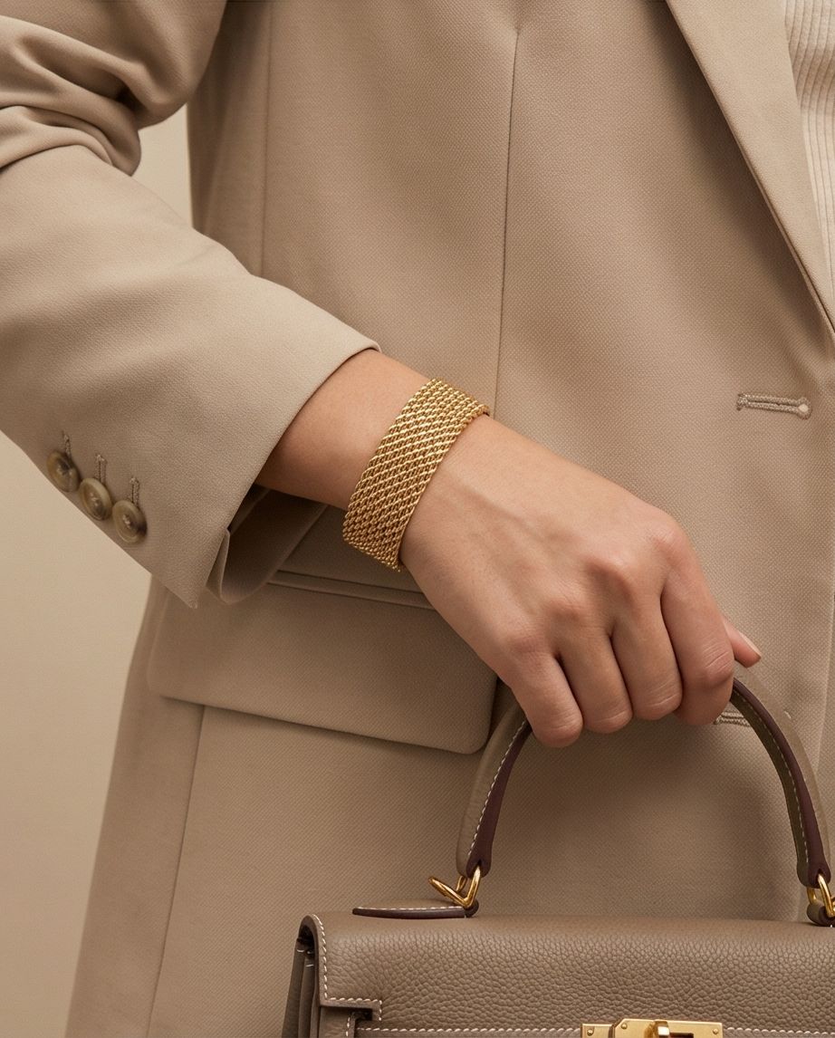 Pulsera de Malla Dorada