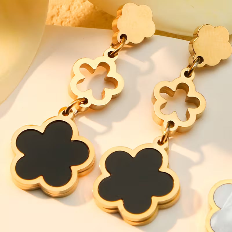 Pendientes de Botón Florales