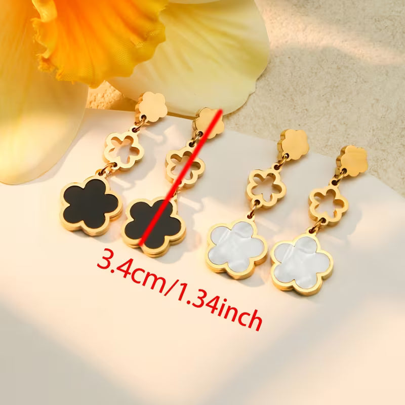 Pendientes de Botón Florales